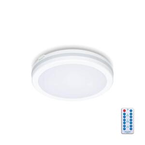 LED Fürdőszobai mennyezeti lámpa érzékelővel LED/12W/230V átm. 20 cm fehér + távirányító