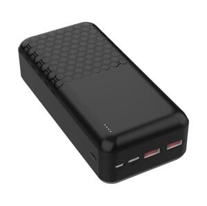 Power Bank Power Delivery 30000 mAh/22,5W/3,7V fekete