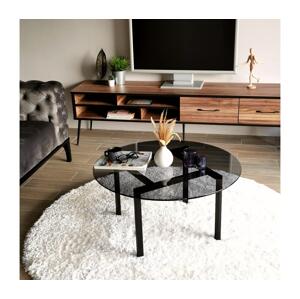 Kávésasztal BALANCE 42x75 cm fekete