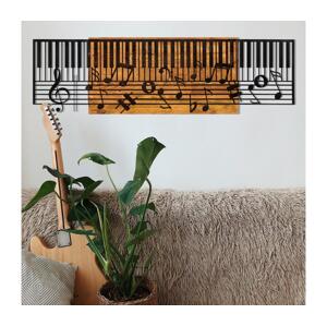 Fali dekoráció 100x30 cm zongora