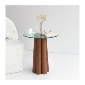 Kávésasztal PIANETA 50x45 cm fenyő/átlátszó