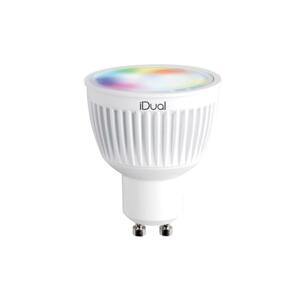 LED RGBW Dimmelhető izzó iDual GU10/7W/230V 2200