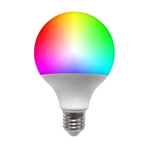 LED RGB Dimmelhető izzó G95 E27/9W/230V