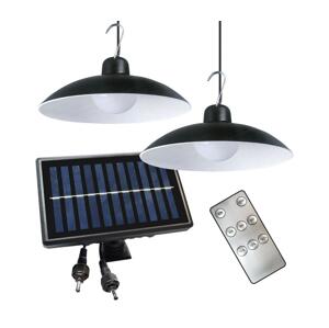 KÉSZLET 2x LED Dimmelhető napelemes függőlámpa LED/6W/3,7V 2000 mAh IP44 + RC