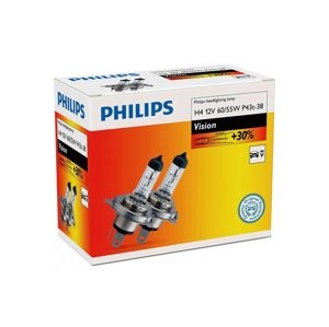 Philips Készlet 2 x autóizzó Philips VISION 12342PRC2 H4 P43t