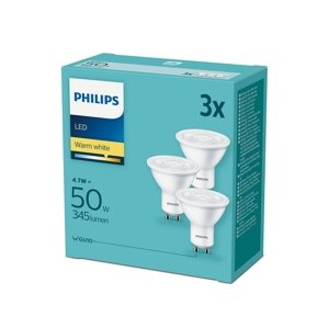 Philips Készlet 3xLED Izzó Philips GU10/4,7W/230V 2700K