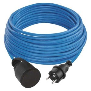Weatherproof hosszabbító kábel 20 m / 1 csatlakozó / kék / szilikon / 230 V / 1,5 mm2