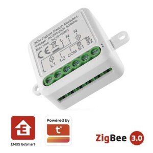 GoSmart kapcsolómodul IP-2104SZ, ZigBee, 2 csatornás (nem igényel N vezetéket)